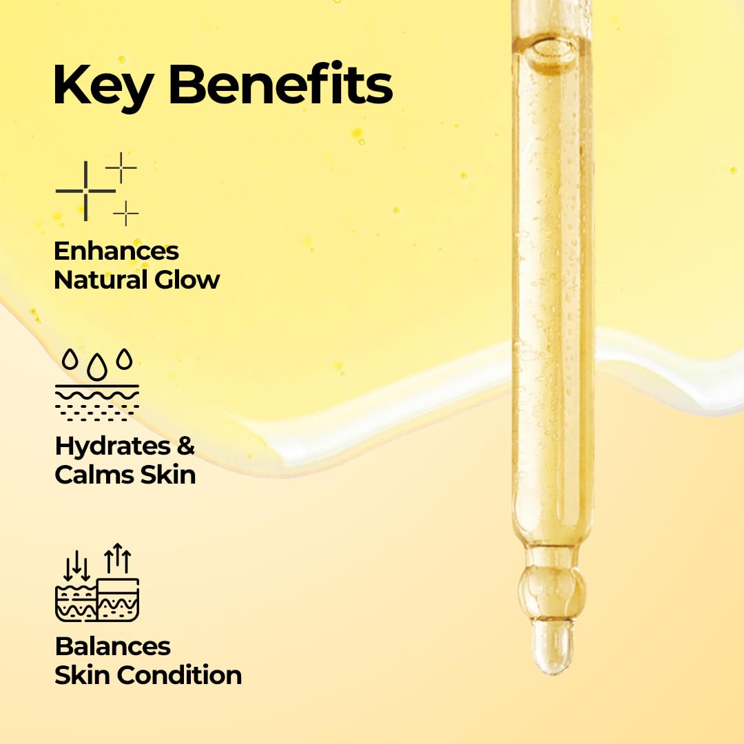 JAMINKYUNG Propolis Ampoule, Glow Boosting Serum for Face with 90% Propolis Extract & Snail Mucin, 8-Layer Hyaluronic Acid, Niacinamide for Sensitive Skin, Dry, Dull Skin, Korean Skincare 1.18 fl oz