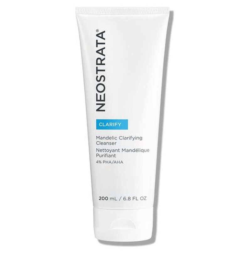 NEOSTRATA Mandelic Clarifying Cleanser Gel Facial Wash for Oily Skin with Salicylic Acid Soap-Free Fragrance-Free, 6.8 Fl Oz (Pack of 1)