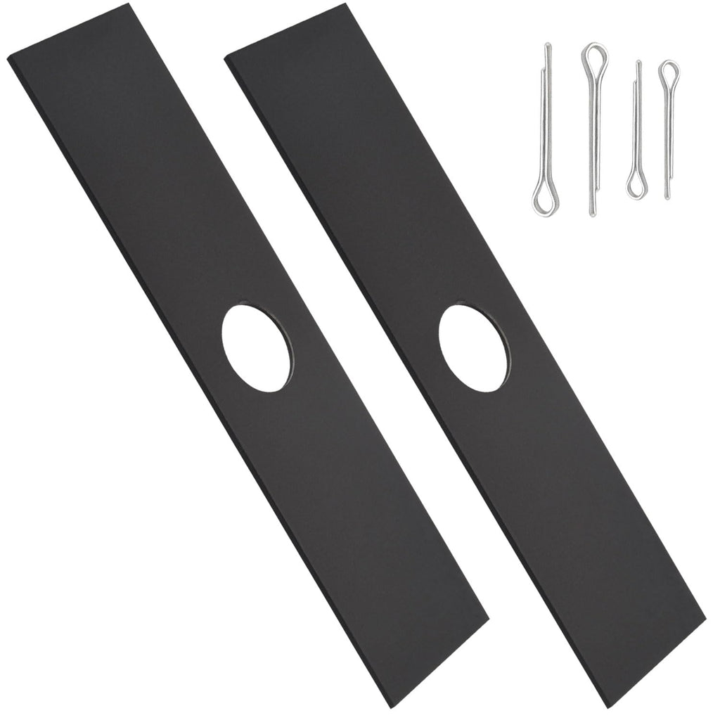 ZHIXING Hardened Steel 2 Pack Edger Blade Attachment Compatible with 49-16-2718 42-26-2718 18V Quik-LOK EDG - 8" x 2" (2 Pack)