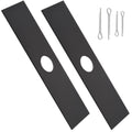 ZHIXING Hardened Steel 2 Pack Edger Blade Attachment Compatible with 49-16-2718 42-26-2718 18V Quik-LOK EDG - 8" x 2" (2 Pack)