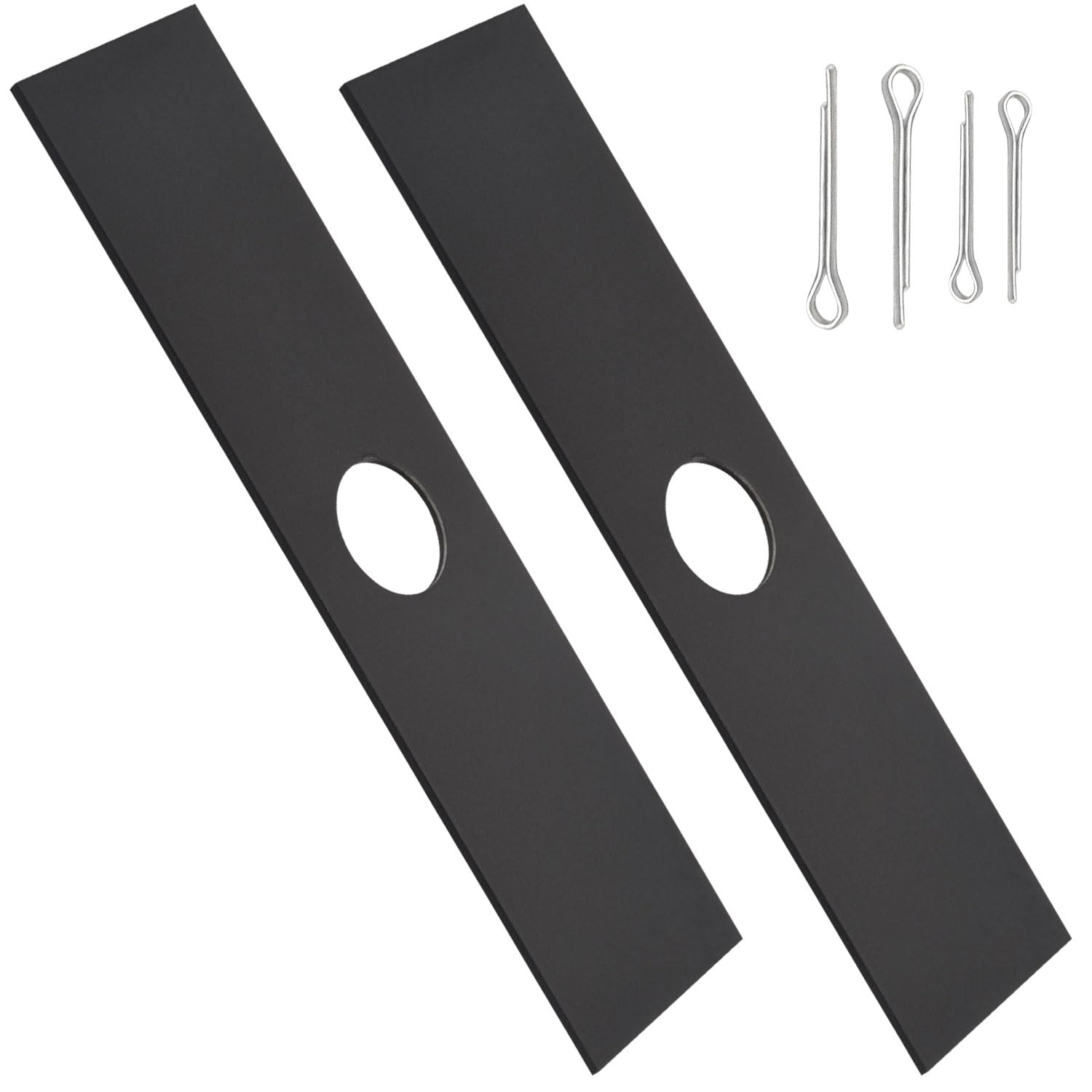 ZHIXING Hardened Steel 2 Pack Edger Blade Attachment Compatible with 49-16-2718 42-26-2718 18V Quik-LOK EDG - 8" x 2" (2 Pack)