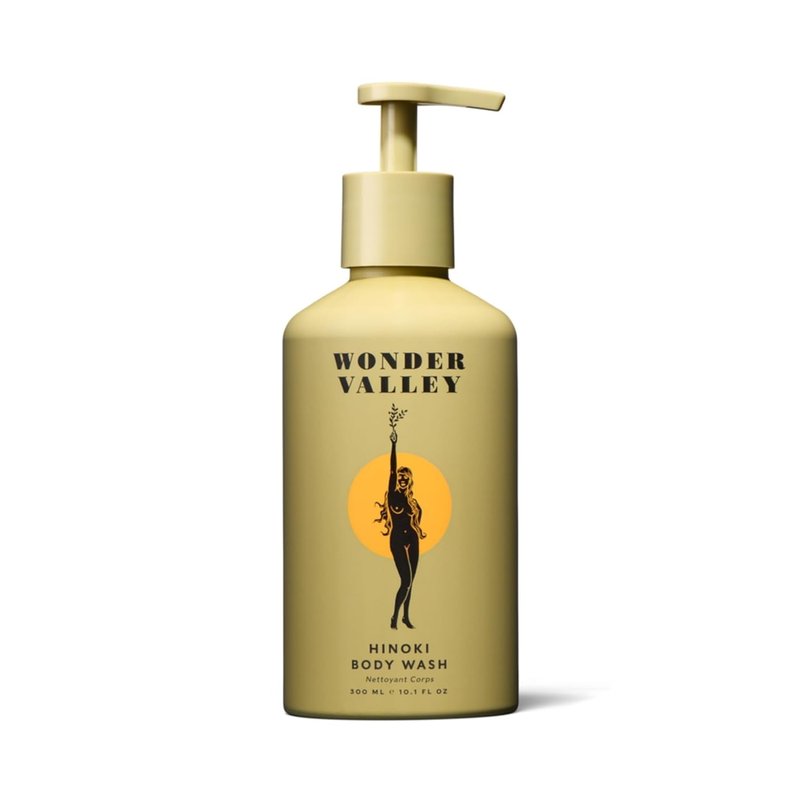 Wonder Valley Hinoki Body Wash - Vegan, Cruelty-Free Formula for All Skin Types | Hydrating & Microbiome-Friendly (10.1 fl oz | 300 ml)