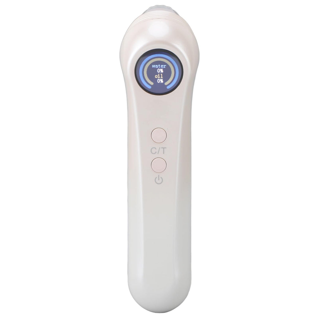 Hydration Tester, Digital Skin Analyzer Automatic Skin Water Oil Tester with LCD Display High Accuracy Integrated Water Oil Sensor Monitor for Home, Beauty Salon, Laboratory