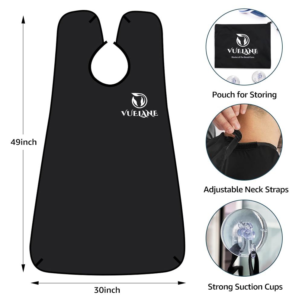 Beard Trimming Catcher Bib, Beard Bib Hair Catcher Apron, Men's Shaving Catcher Cape, Grooming Gifts for Men