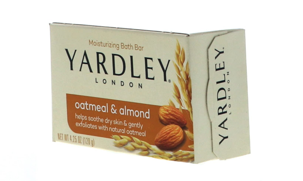 Yardley London Oatmeal and Almond Naturally Moisturizing Bath Bar, 4.0 oz. (Pack of 3)