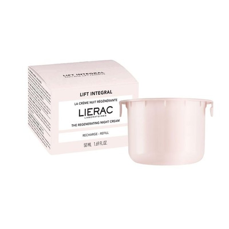 Lierac Lift Integral Night Cream Refill - Firming & Lifting Night Moisturizer with Hyaluronic Acid, Rose RNA & Black Tulip Extract, Suitable for All Skin Types, Including Sensitive - 50ml Refill
