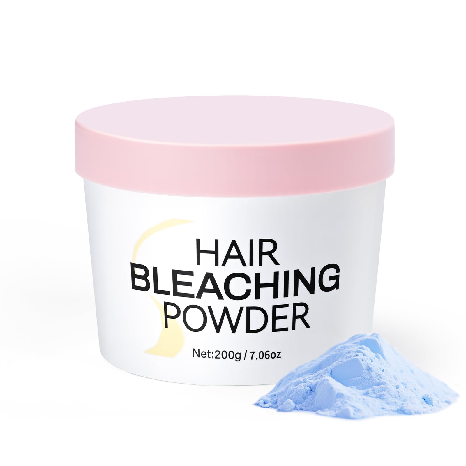 Hair Bleach Powder, Professional Lightening Bleach for Hair, Strong & Gentle Bleach Powder for Hair, Up to 8 Levels of Lift for Hair Highlights(200g/7.02oz)