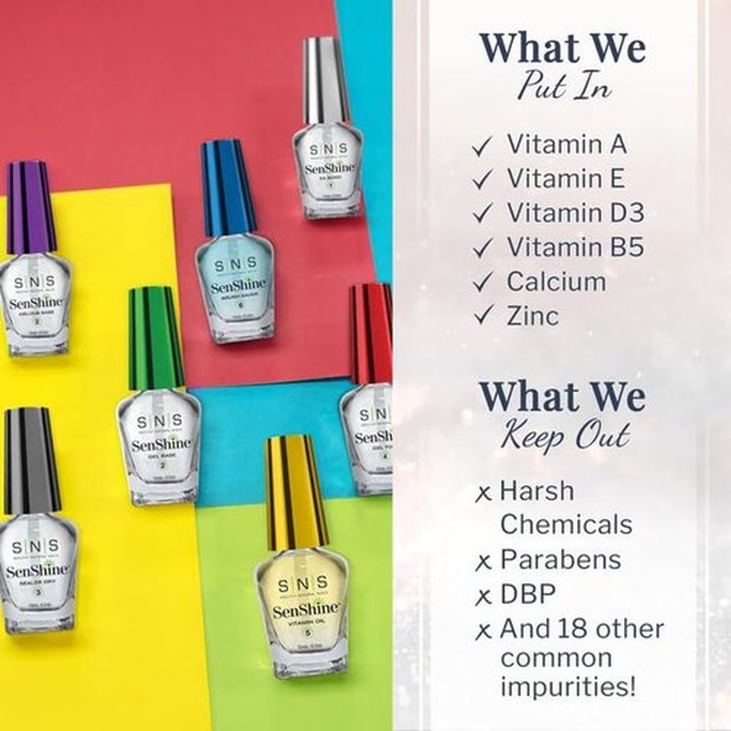 SNS Base Coat Nail Polish - Long-Lasting, Fast-Drying Gel Base | Low-Odor, No UV Lamp Required - 0.5 Oz