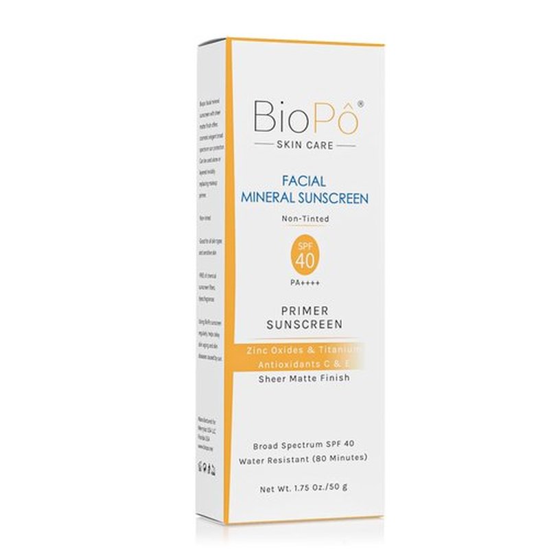 Skiennix Facial Mineral Sunscreen SPF 40 - Lightweight Oil-Free Formula for All Skin Types | 1.75 oz