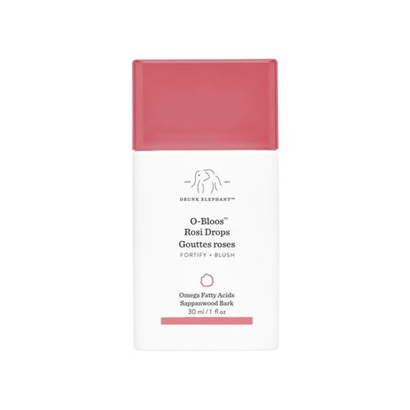 Drunk Elephant O-Bloos Rosi Drops - Peachy-Pink Serum for Radiant Skin - 30 ml/1 fl oz - Clean & Cruelty-Free