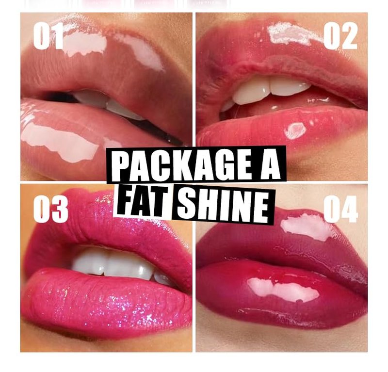 VolksRose 8pcs Lip Gloss Oil Set, Flavored Hydrating Lip Glow Oil, Lipgloss Lipoil Set for Women Girls Teens, Tinted Plumping Lip Gloss Packs, Fat Lip Oil Lip Balm for Dry Lips Nourishing