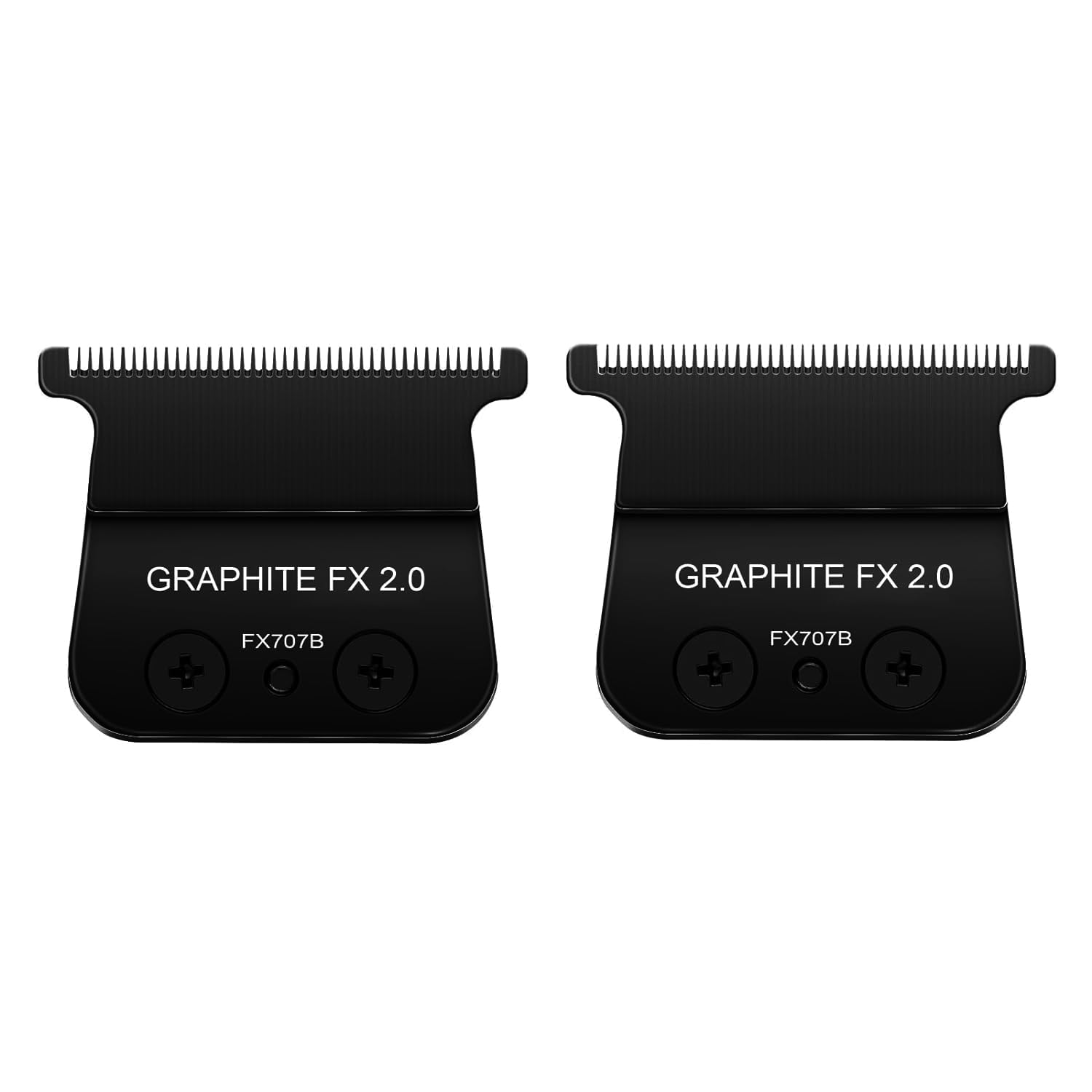 DLC Trimmer Replacement Blades for BaByliss PRO Barberology Trimmer Blade,DLC 2.0 Trimmer Blade for BaByliss FX787 & FX726 Trimmer,Black (DLC Black/2PCS)