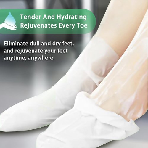 Dr.Pedi Foot Mask for Cracked Feet Repairing Foot Moisturizing Masks For Dry Feet Hydrating Foot Care Treatment with Avocado Oil 5 Pairs