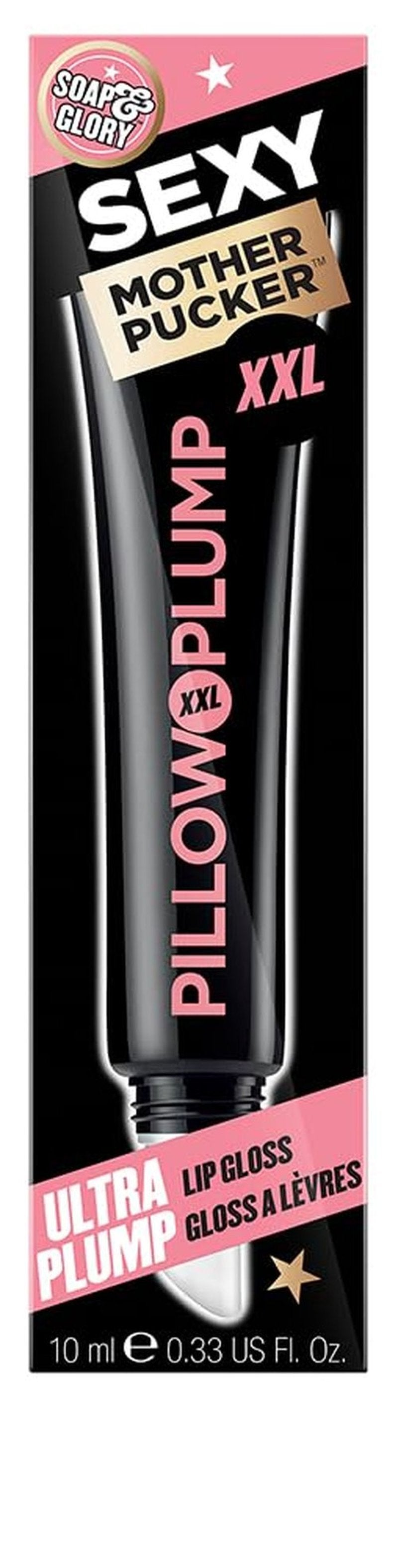 Soap & Glory Sexy Mother Pucker XXL Lip Plumper Gloss - High Shine Hydrating Vegan Formula - Clearvoyant (0.3 fl oz)