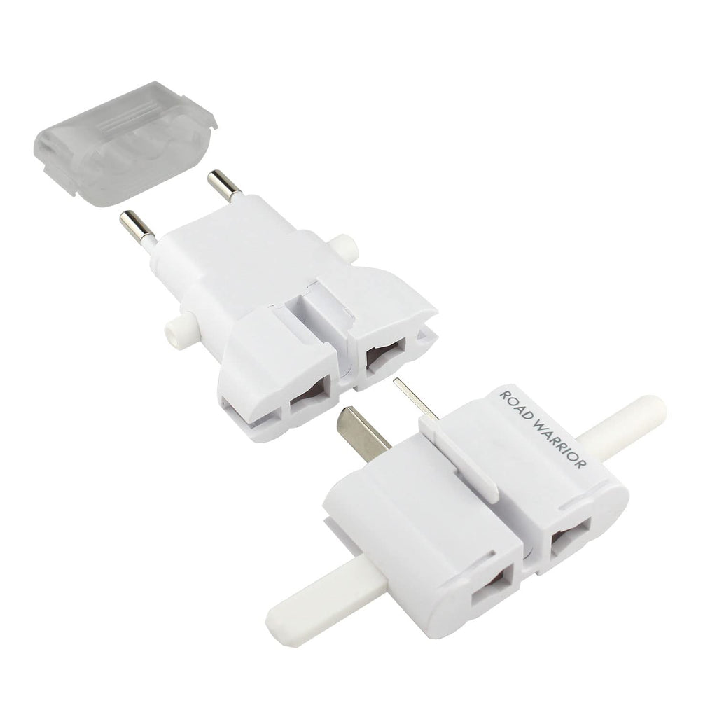 ROAD WARRIOR Worldwide Travel Plug Adapter European/UK/Australia/USA/India/Brazil/China Does Not Convert Voltage RW101WH