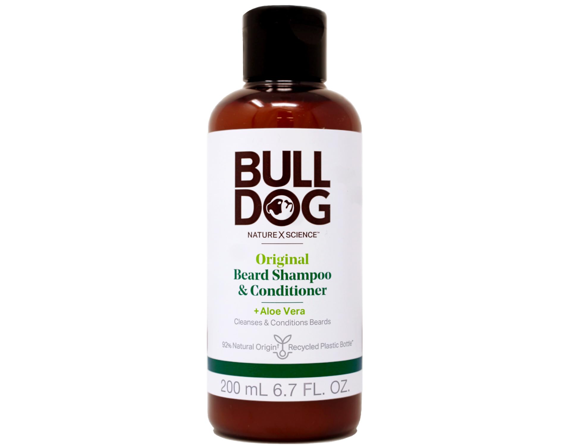 Bulldog Mens Skincare and Grooming for Men Original Beard Shampoo and Conditioner, 6.7 Ounce, Pack of 2