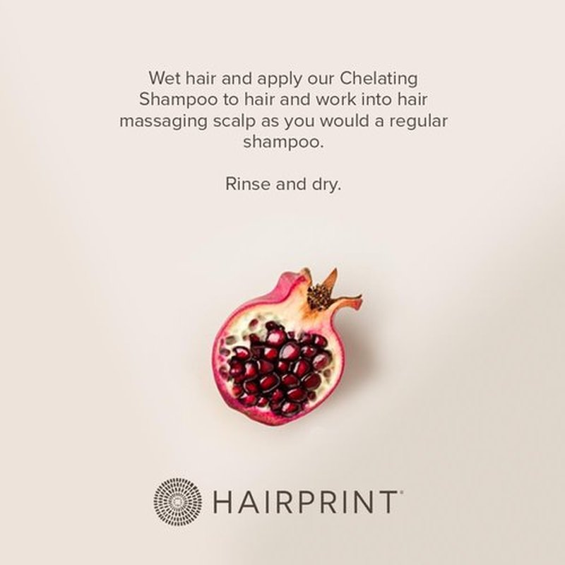 Hairprint Chelating Shampoo - Deep Cleansing Formula for Hard Water Build-Up | Gentle & Dye-Free (8 Fl Oz)