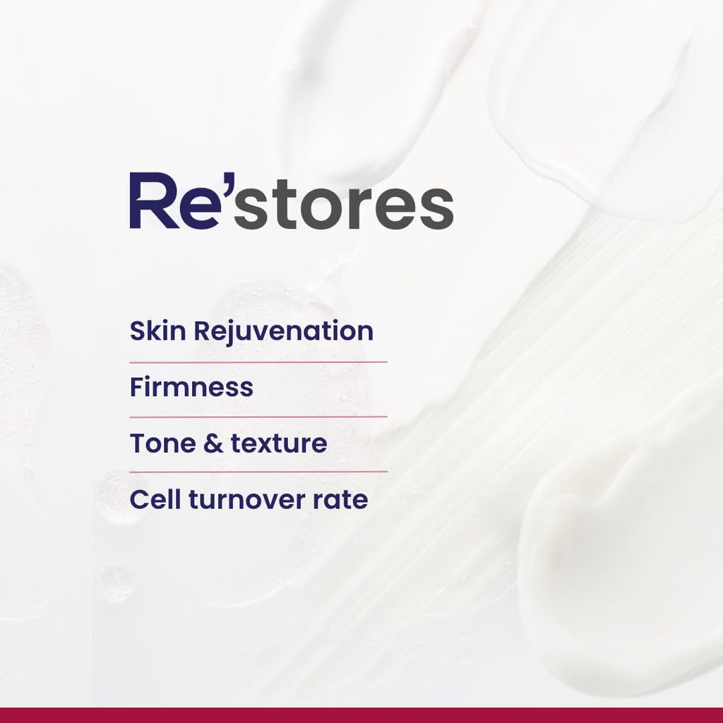 RE' EQUIL 0.1% Retinol Night Cream | Repairs Wrinkles & Fine Lines | Improves Skin Firmness | Beginner Friendly | All Skin Types | 30G