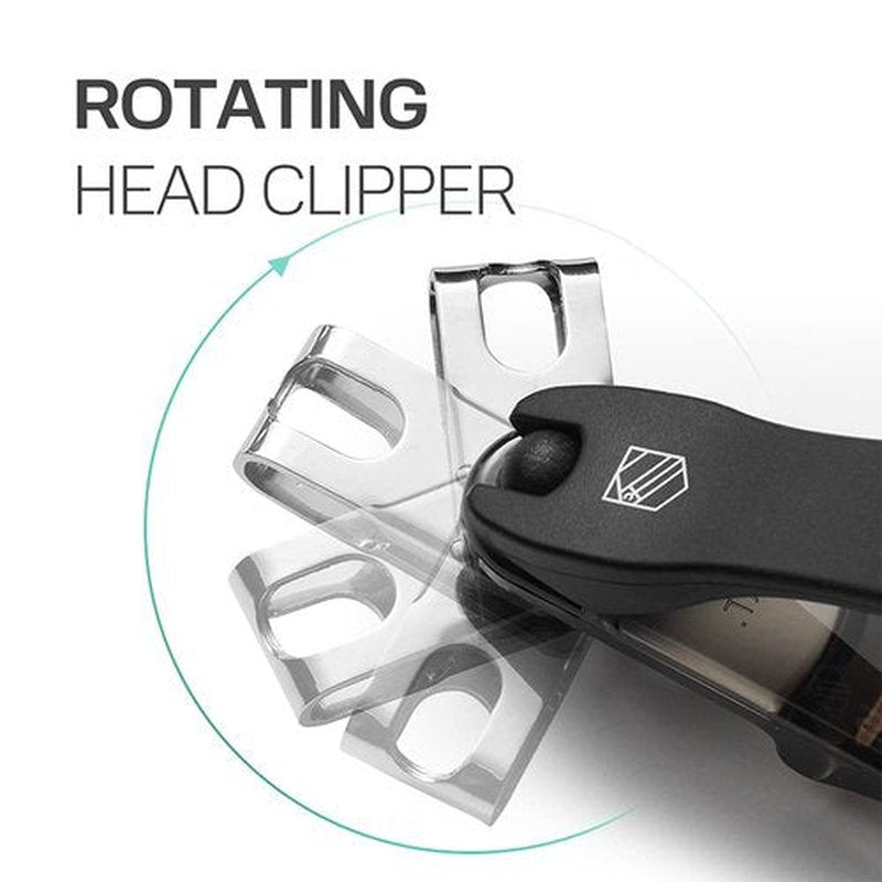 Nail Clippers, Steinder® Easy 360 Rotation Nail Clippers Set Made in Korea/cortauñas cortaúñas de Manos y pies/Gift for Men & Women Convenient Senior for Thick Toe Nail.