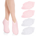 Wanmu 4 Pairs Moisturizing Socks Overnight, Lotion Socks for Dry Feet, Cotton Moisture Enhancing Socks, Soft Spa Absorbing Socks for Foot Care, Cosmetic Therapy Socks for Women and Men