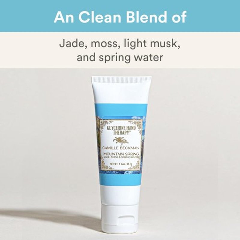 Camille Beckman Glycerine Hand Therapy Cream,Mountain Spring Scent, 1.35 Ounce