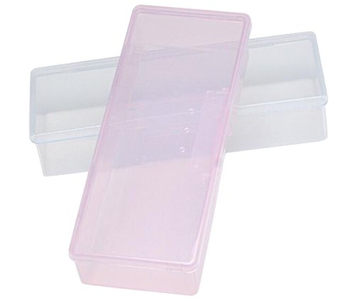 Nicedmm 2 Pcs Empty Multifunctional Rectangular Storage Box - Nail Jewelry Storage Box Polished Manicure Toolbox