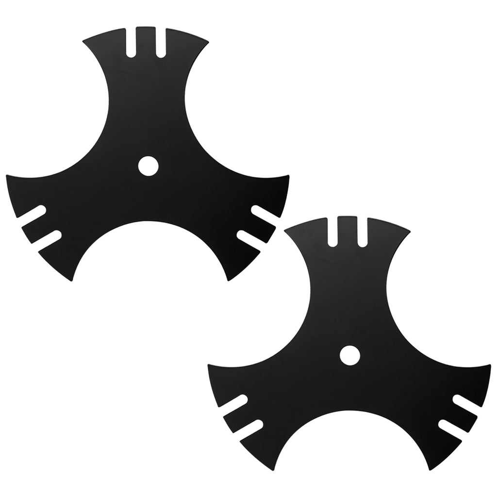 Bularie Edger Blade 781-0748 781-0748-0637 for Craftsman Troy-Bilt MTD Lawn Edger - 3-Side 9" Tri-Star Trencher Blade for B&S Sears McLane Gas Edger, Replace 40-009 490-105-M017 981-0748 - 2 Pack