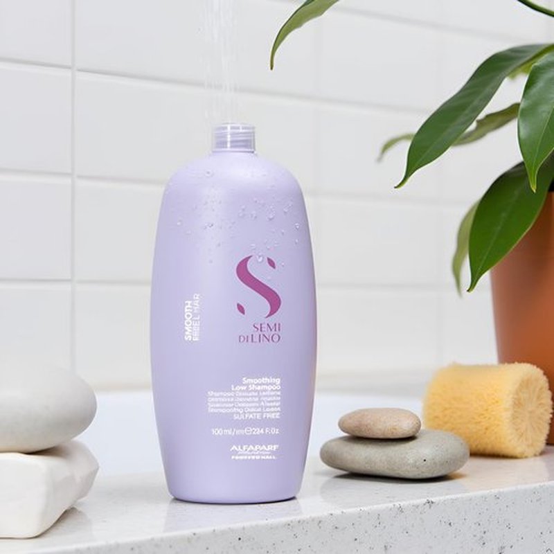 ALFAPARF MILANO Semi Di Lino Smoothing Shampoo - Sulfate Free Anti-Frizz Formula for Revitalizing Dry Hair