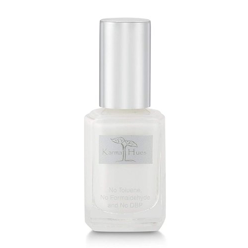 Karma Organic Natural Nail Polish-Non-Toxic Nail Art, Vegan and Cruelty-Free Nail Paint (French White)