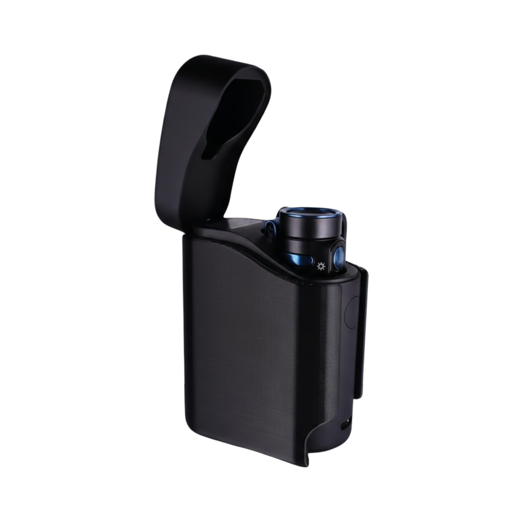HoldMyGear Belt Clip Flashlight Holder – Compatible with Olight Baton 4 Premium Charging Case (Precision-Fit Belt Mount Holder, Fits Belts 1.5" Wide)