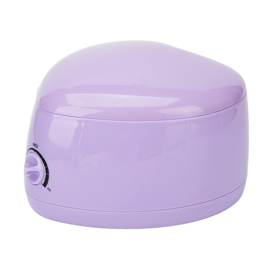 Electric Wax Warmer, Portable Mini Hair Removal Wax Heating Machine, Cute Heart Shaped Fast Heating Wax Heater for Beauty Salon, Home, Silicone Inner Pot Easy Cleansing, Purple