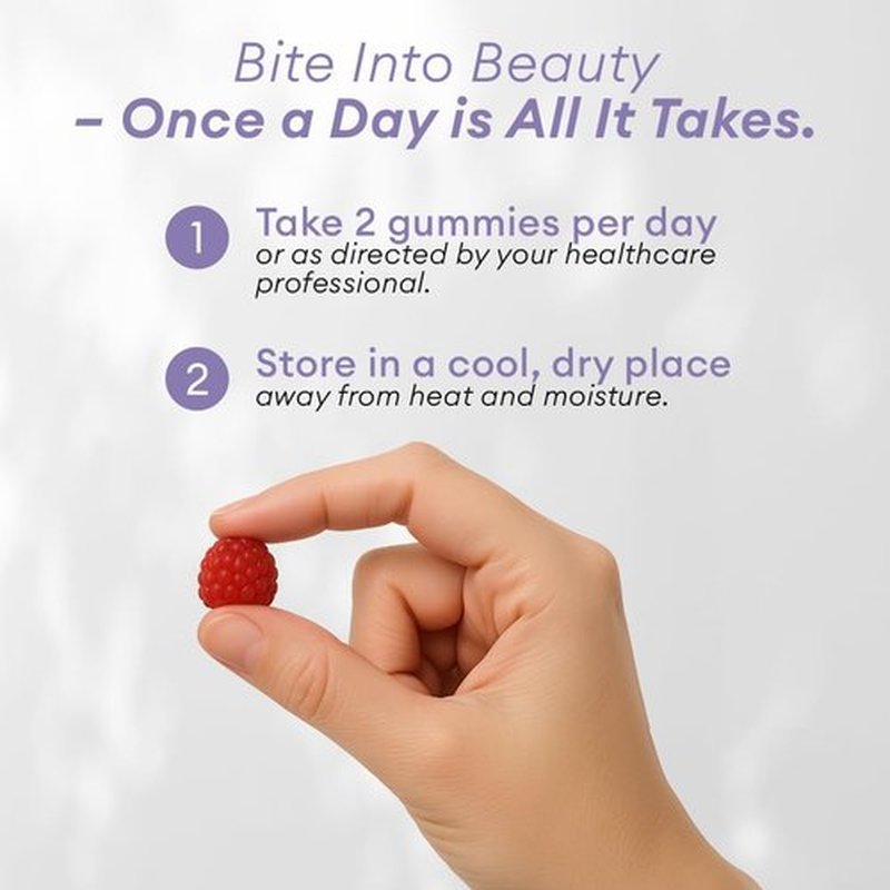 Skiennix Hair Skin and Nails Vitamins - Extra Strength 6000mcg Biotin Gummies with Marine Collagen | 60ct Passion Fruit for Healthy Hair, Skin & Nails