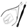 Nail Cuticle Trimmer with Cuticle Pusher Tool. Cuticle Nippers Professional and Nail Cuticle Remover. For Cuticle Care, Use Our Cuticle Cutter and Nail Cuticle Pusher. Stainless Steel Design.