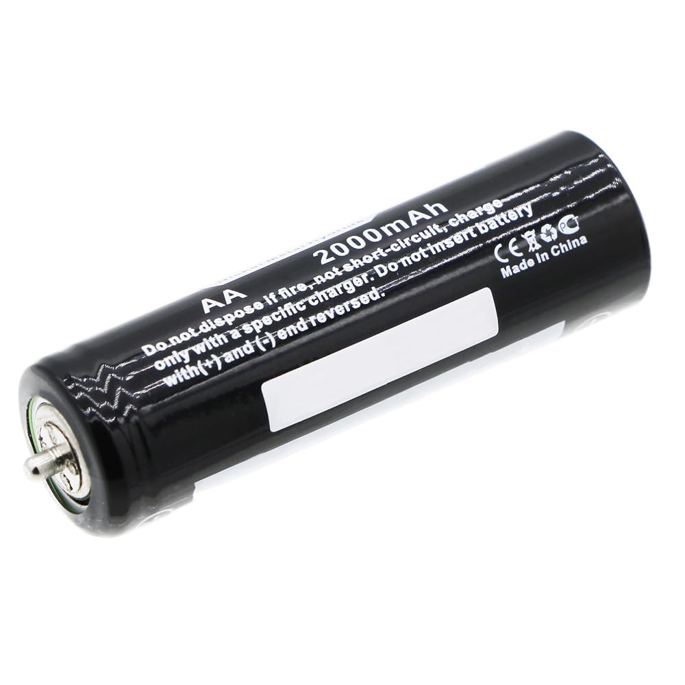 MPF Products 2000mAh HR-AAUV, 67030923, 7030923 1.2V Battery Replacement Compatible with Select Braun Series 1 and Series 3 Electric Shavers (Compatible Models in Description)