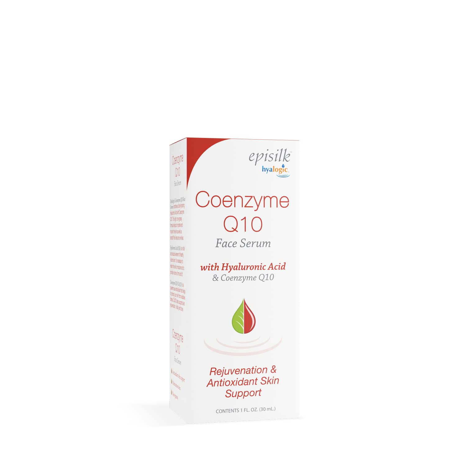 Hyalogic Episilk Coenzyme Q10 Serum w/Hyaluronic Acid for Collagen Support | Visible Firming Facial Serum For Dry Skin | Skin Rejuvenation - Antioxidant Serum (1 fl oz)