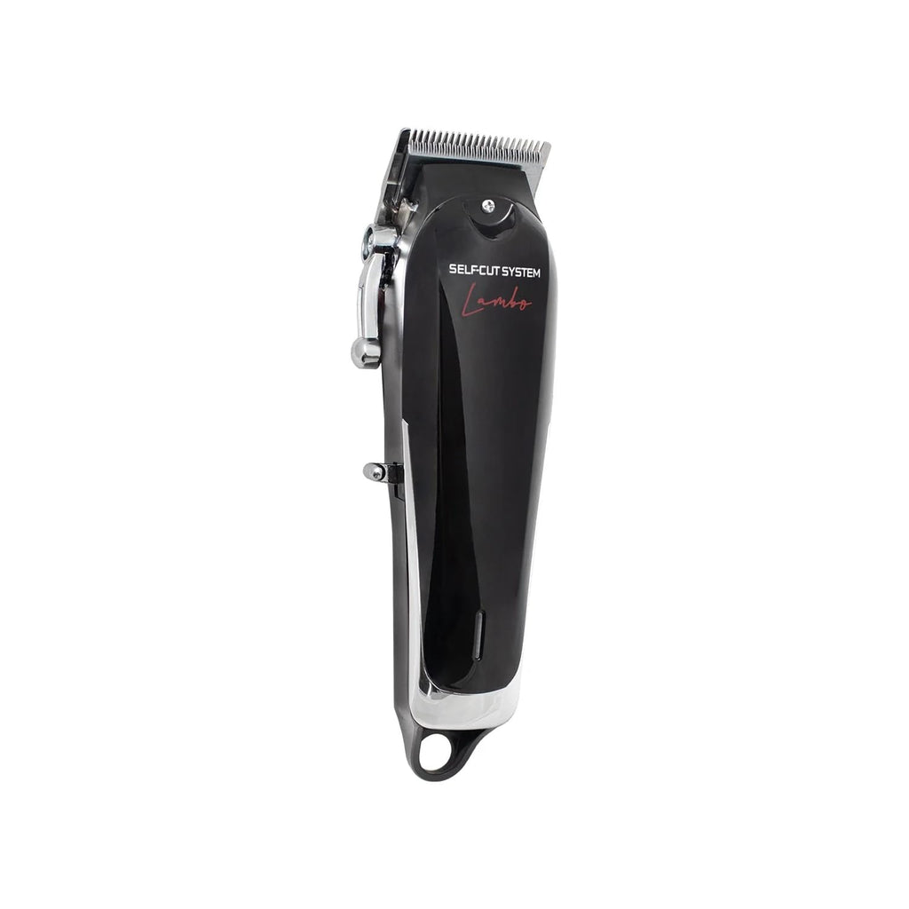 Self-Cut System Cordless Hair Clippers Black Lambo - Cordless Clippers with Precision Blades, Rotary Motor, 90 Min Runtime, Taper Lever, Lightweight Ergonomic Design for Home & Barber Use - Black