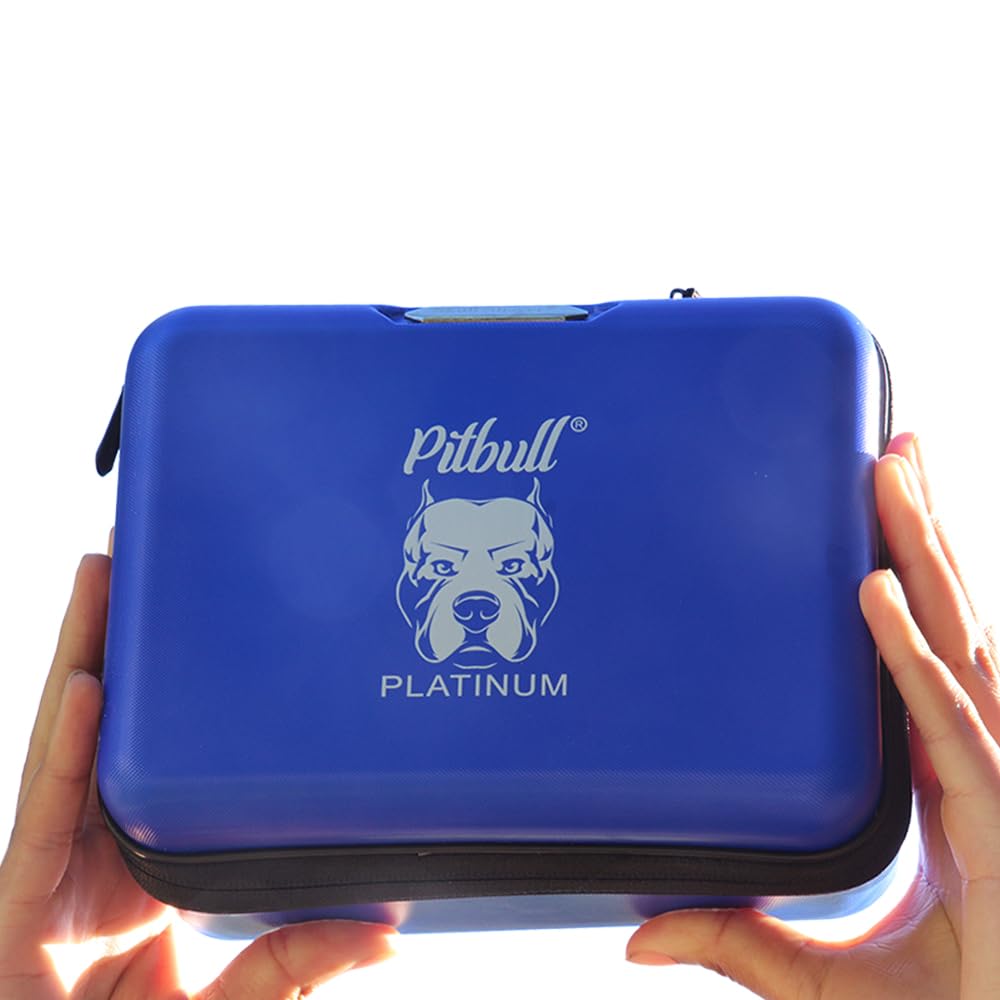 Skull Shaver Deluxe travel case; Spacious and sturdy; best accessory for travel (blue)