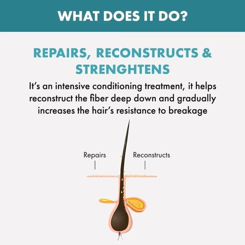 ALFAPARF MILANO Semi di Lino Reconstruction Reparative Mask - Color Safe Deep Conditioning Hair Mask - Damaged Hair Repair - For Medium to Thick Hair- Vegan Formula (6.88 oz)
