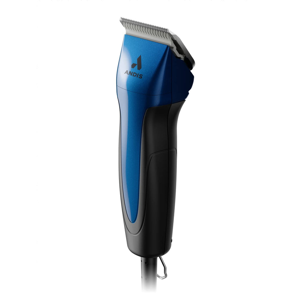 Andis 68520 Excel Professional 5-Speed Detachable Blade Clipper Kit - Animal/Dog Grooming, Rotary Motor, Soft-Grip Anti-Slip Housing, 14-Inch Cord, for All Coats & Breeds, SMC, Blue(Pack of 6)
