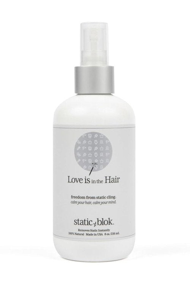 Static Blok Anti-Static Spray for Hair - Eliminate Static Cling & Flyaways - 8oz All-Day Freshness