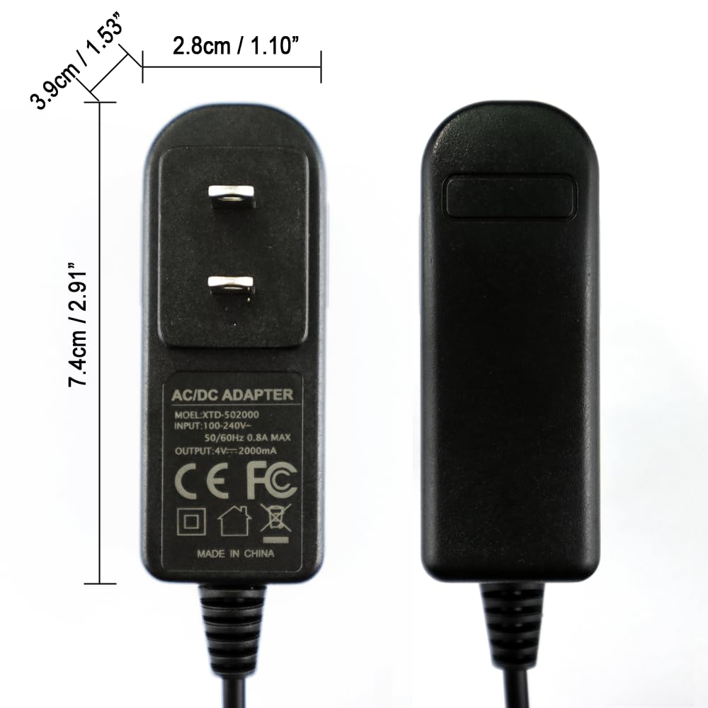 ENJOY-UNIQUE 4V 2A Adapter Charger Power Supply Cord Compatible with WAHL Razor Shaver 5 Star 8164/8591/ 8148/8504,Cordless Senior,Cordless Magic Clip,Finale Shaver Hair Clippers，US Plug