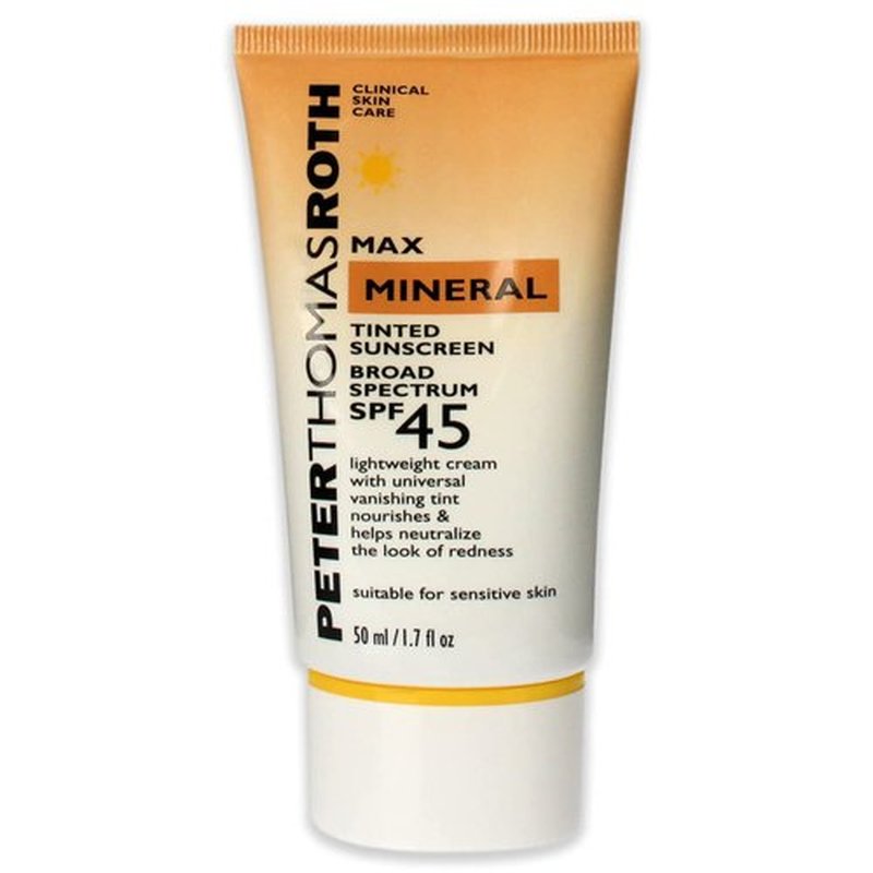 Peter Thomas Roth | Max Mineral Tinted Sunscreen SPF 45 | Water-Resistant Tinted Moisturizer for Sensitive Skin, 1.7 Fl Oz