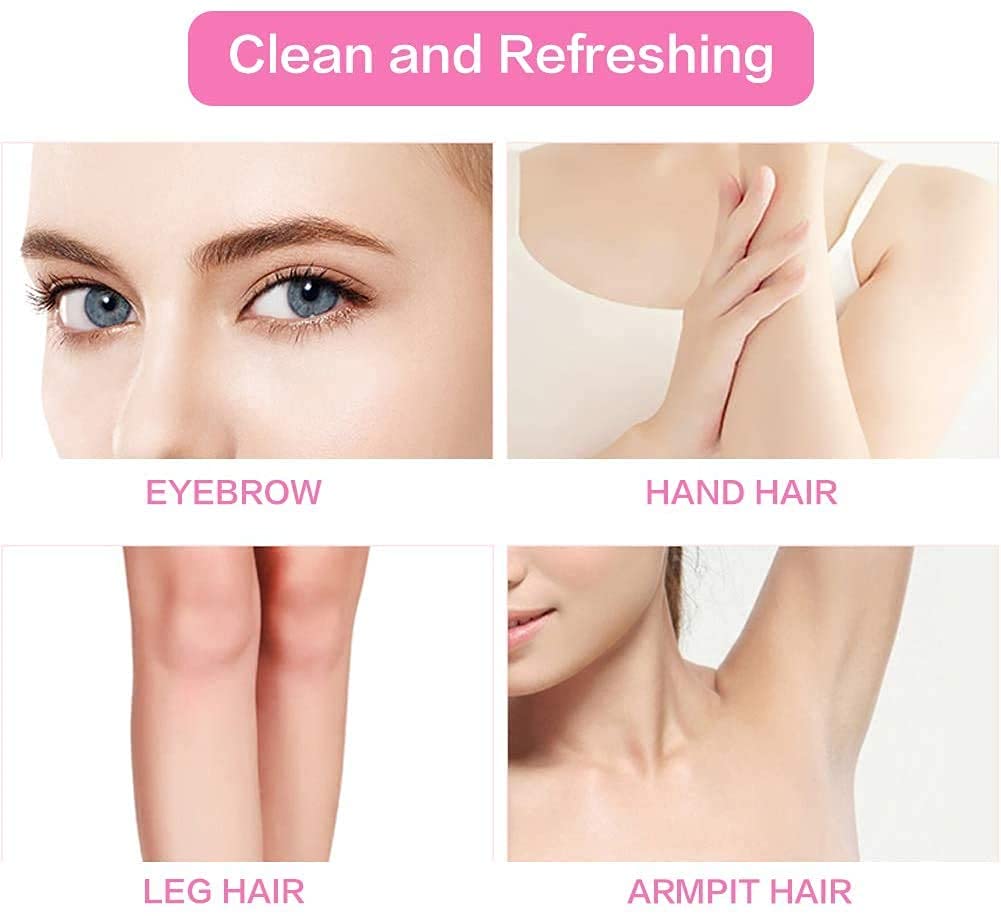 Electric Eyebrow Shaver, Gentle Precision Facial Hair Removal Portable Women Trimmer Travel Friendly Multi Purpose Grooming Tool Includes Cleaning Brush Comb Pink