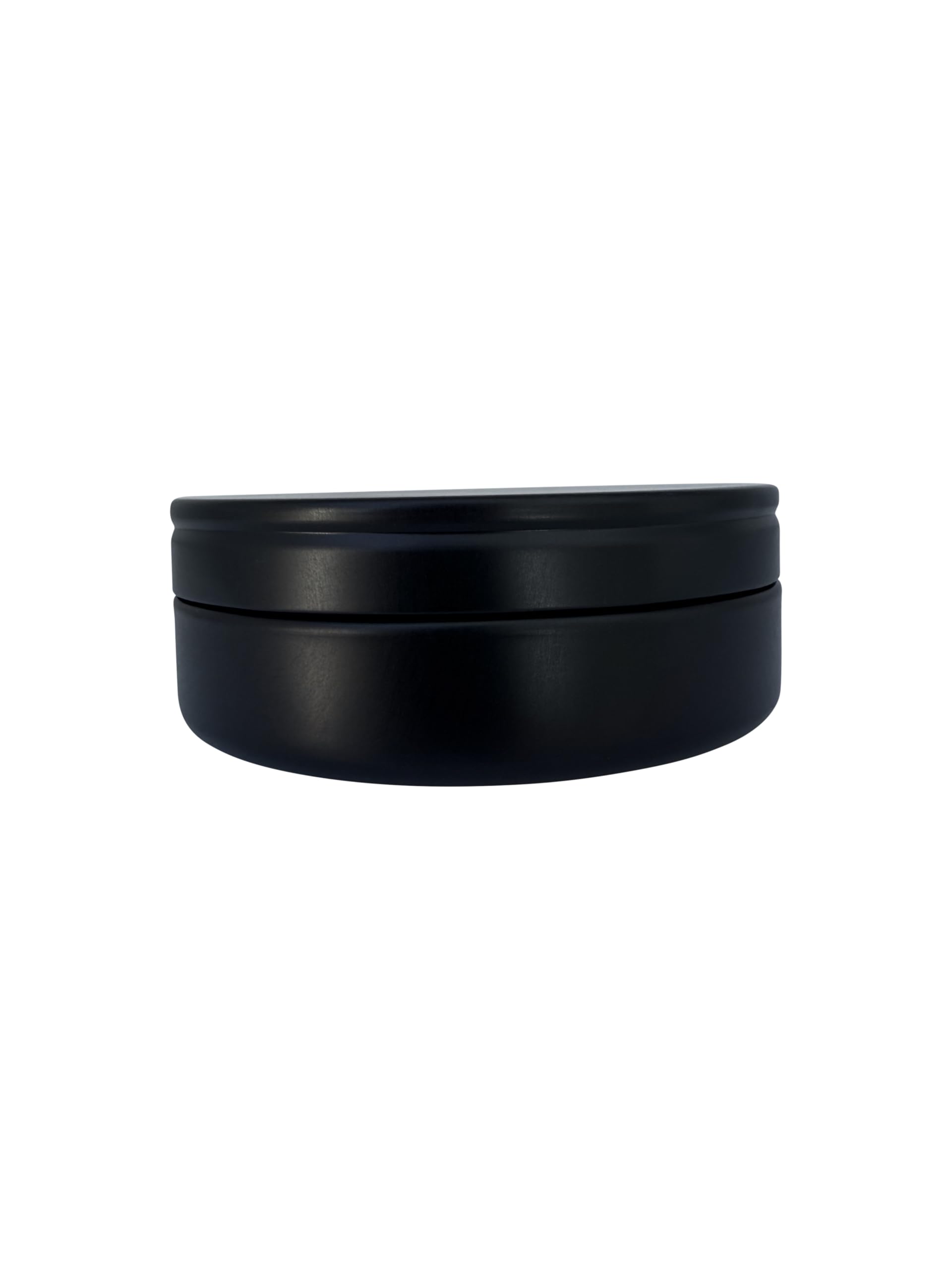 TYNZZ 3 Pcs, Metal Tin Round Container, Mini Portable Small Storage Container Kit with Twist Lid for Home Storage 2.5x1 Inch, Black