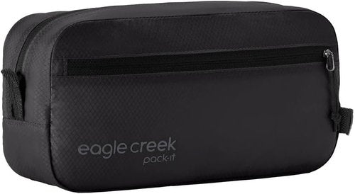 Eagle Creek Pack-It Isolate Quick Trip | Compact Black Travel Toiletry Bag - Lightweight & Water-Resistant