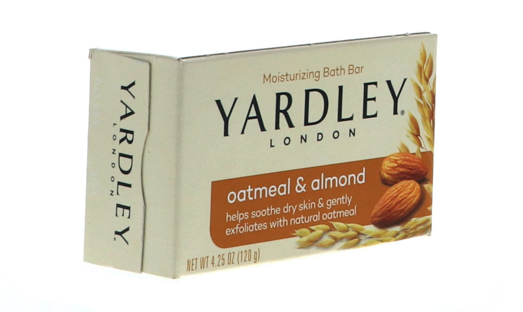Yardley London Oatmeal and Almond Naturally Moisturizing Bath Bar, 4.0 oz. (Pack of 3)