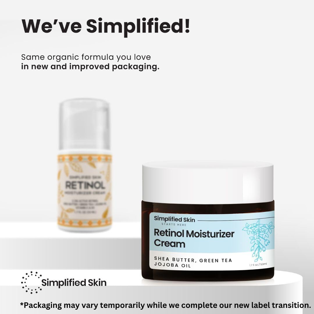 Retinol Cream for Face (3-Pack) – 2.5% Retinol Moisturizer for Fine Lines, Firming & Collagen Boost – Anti-Aging Night Wrinkle Cream with Hyaluronic Acid – 1.7 Oz