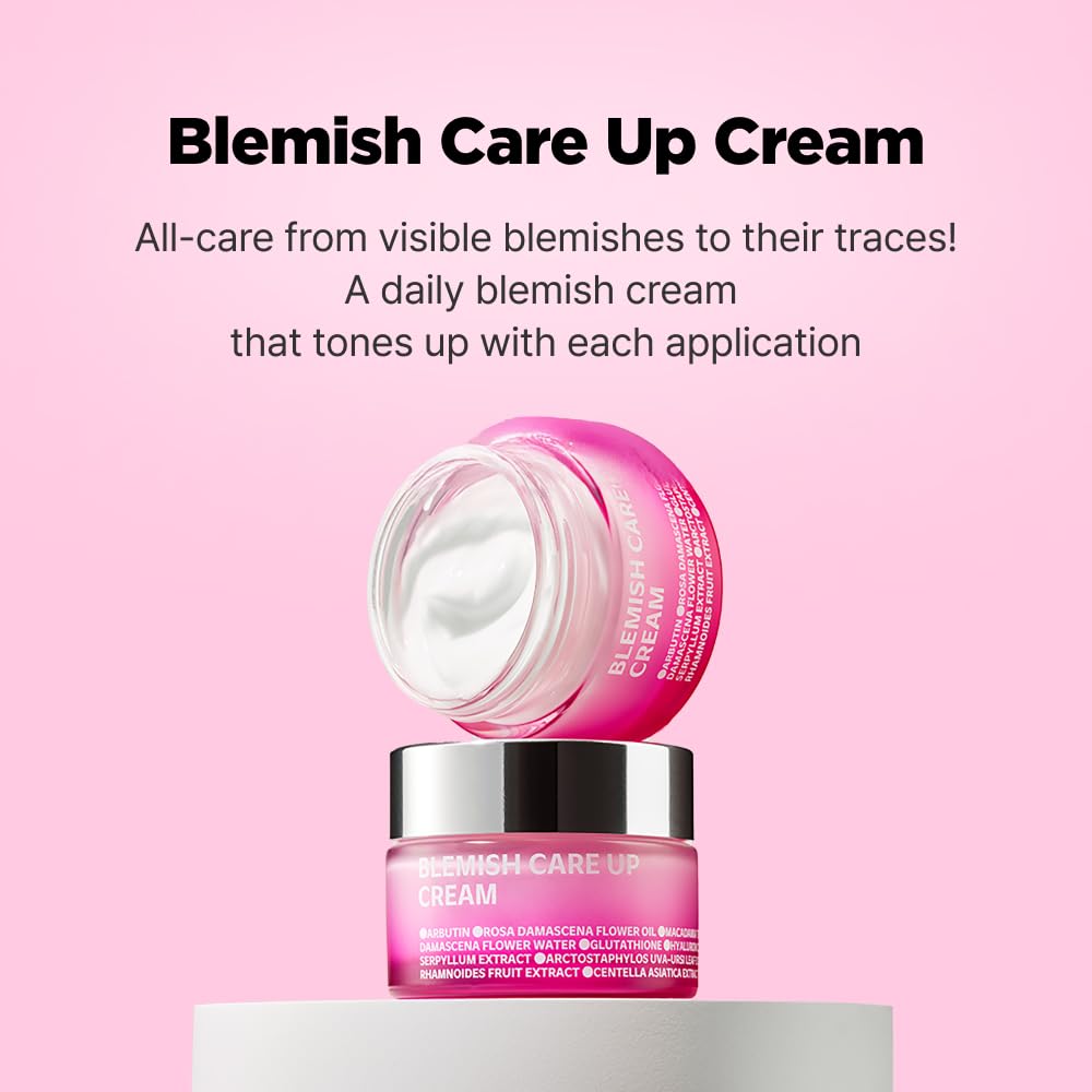 ISOI Blemish Care Up Cream 55ml (1.86 fl.oz) | Blemish Dark Spot Removal & Acne Scar Care with Bulgarian Rose Oil, 5 Layer Hyaluronic Acid | Korean Skin Care