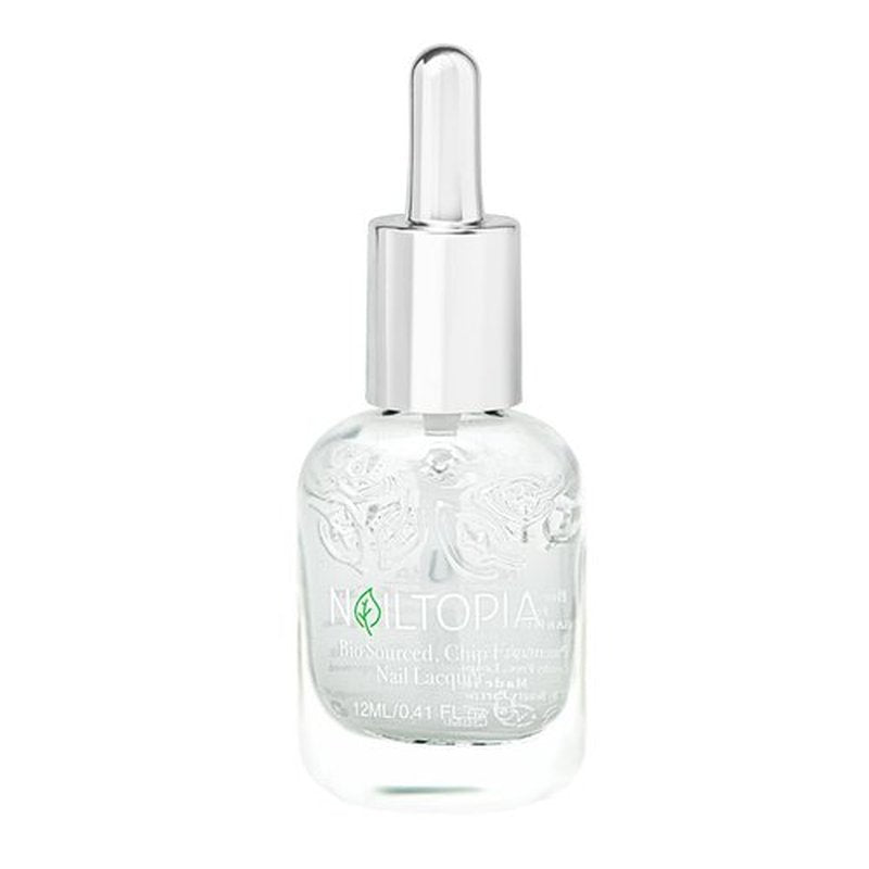 Nailtopia - Plant-Based Chip Free Top Coat - Non Toxic, Bio-Sourced, Long-Lasting, Strengthening Polish - Top Of Your Game (Clear) - 0.41oz