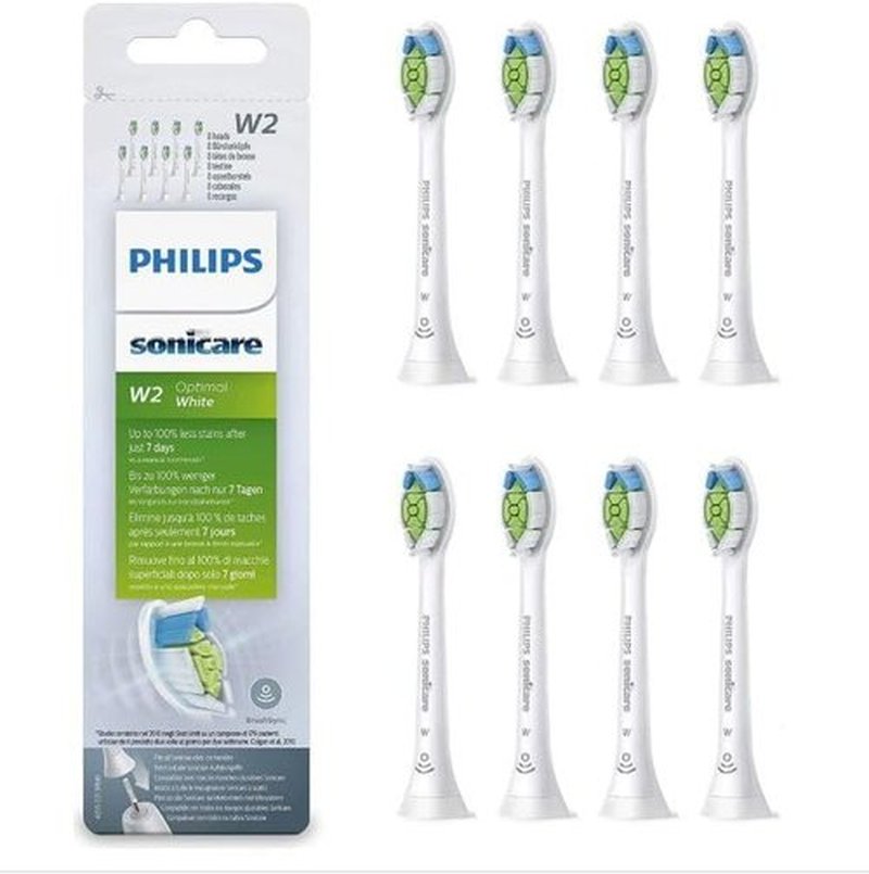 Philips Sonicare Optimal Whitening BrushSync Heads - 8 Count Compatible with All Handles